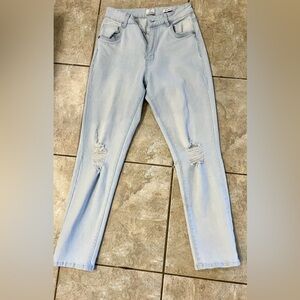 Cotton On Light Blue Ripped Skinny Jeans